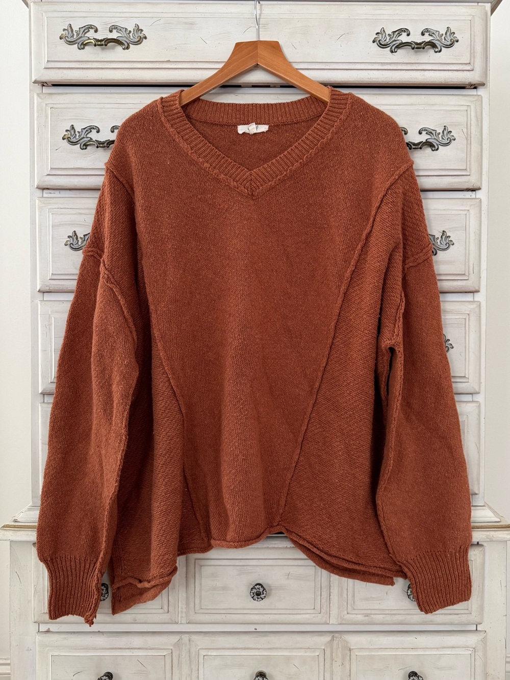 Vici Rust Cotton Sweater